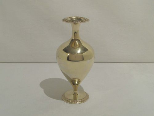 Silber Tafel Vase KOCH & BERGFELD - Vergoldet